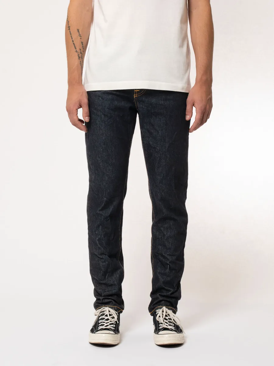 【Nudie Jeans】Steady Eddie II Soaked Indigo 毛絮深染一洗修身錐形牛仔褲 sold by Blue Beach Denim product image thumbnail 2