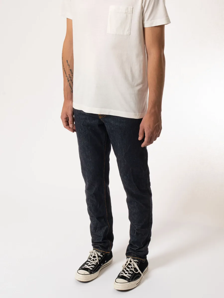 【Nudie Jeans】Steady Eddie II Soaked Indigo 毛絮深染一洗修身錐形牛仔褲 sold by Blue Beach Denim product image thumbnail 3
