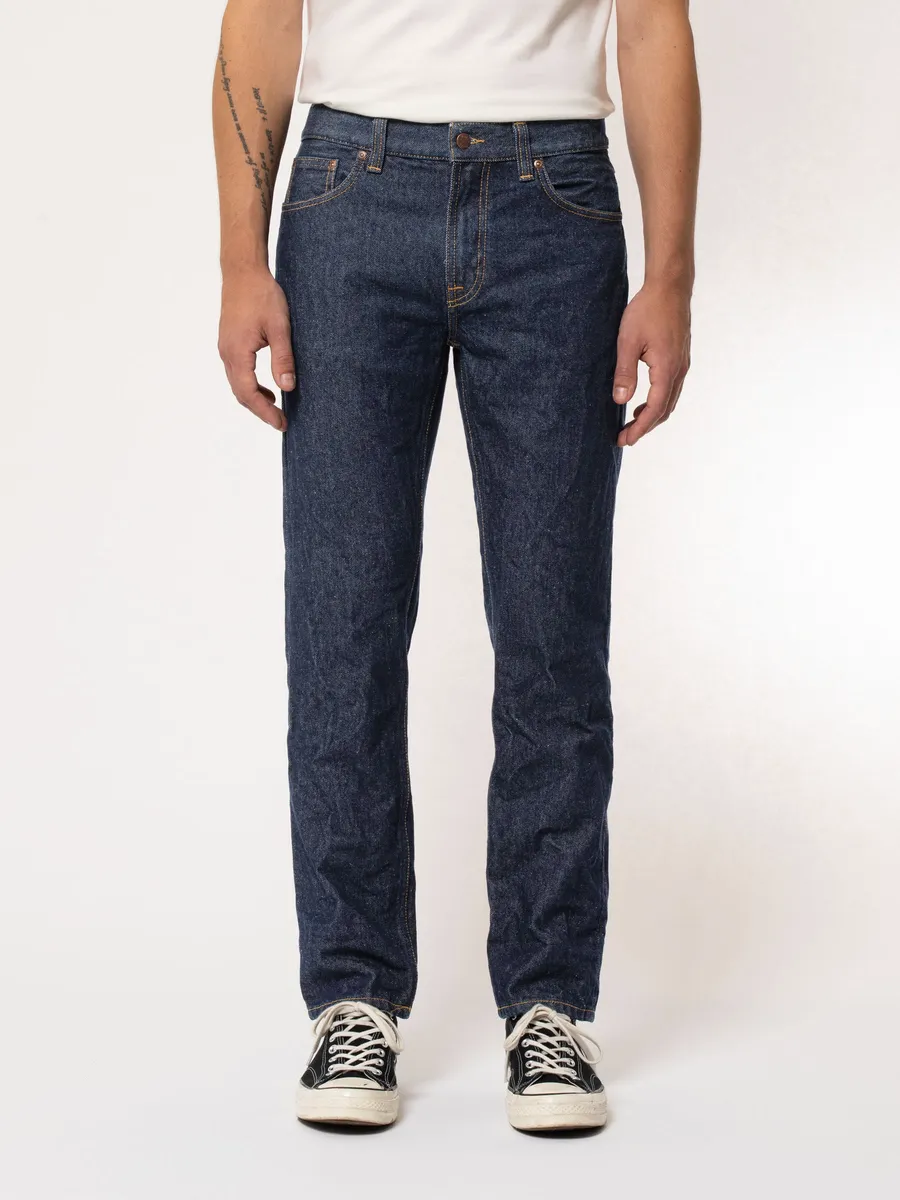 【Nudie Jeans】Gritty Jackson Soaked Neps 霜絮復古藍一洗修身直筒牛仔褲 sold by Blue Beach Denim product image thumbnail 2