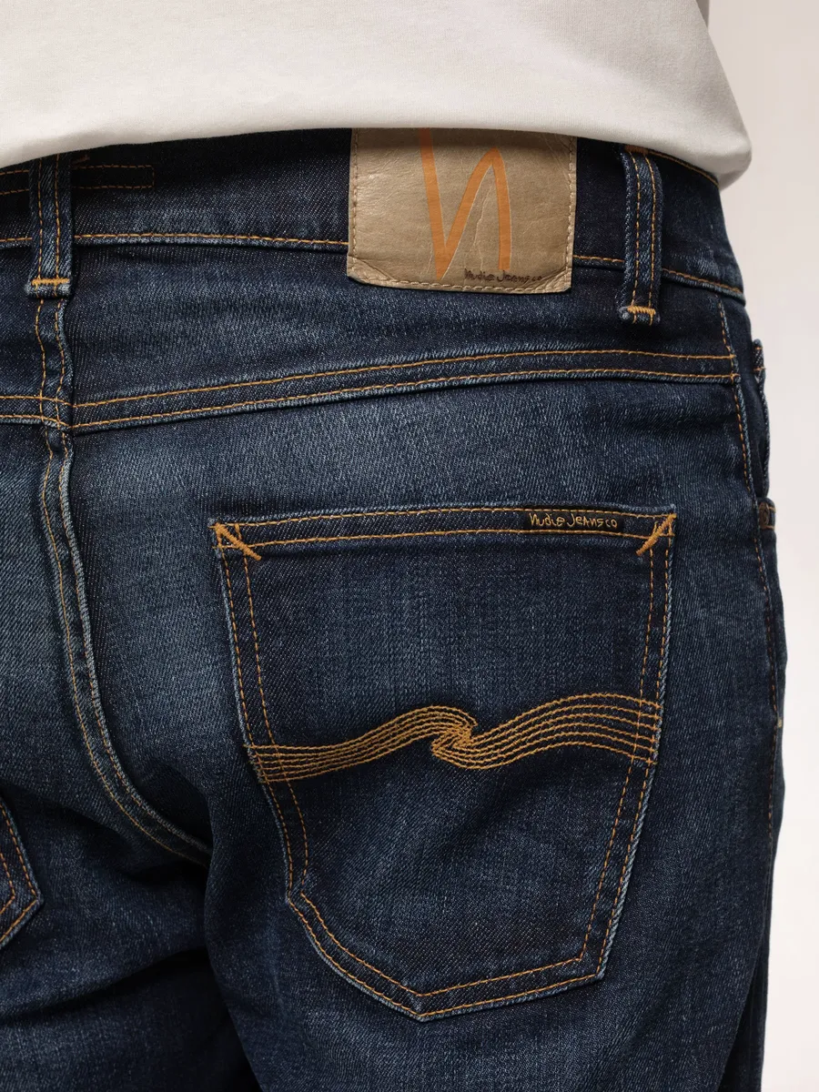 【Nudie Jeans】Lean Dean Blue Force 深藍水洗合身上寬下窄牛仔褲 sold by Blue Beach Denim product image thumbnail 5