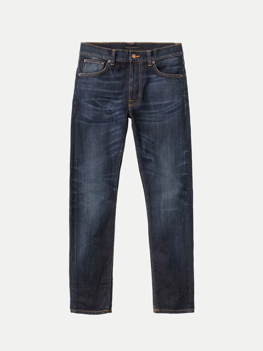 【Nudie Jeans】Lean Dean Blue Force 深藍水洗合身上寬下窄牛仔褲 sold by Blue Beach Denim