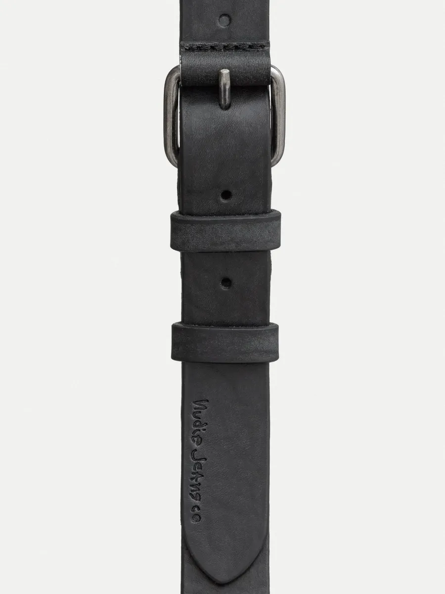【Nudie Jeans】植鞣革皮帶 黑色 太妃棕 原色/Dwayne Leather Belt sold by Blue Beach Denim product image thumbnail 4