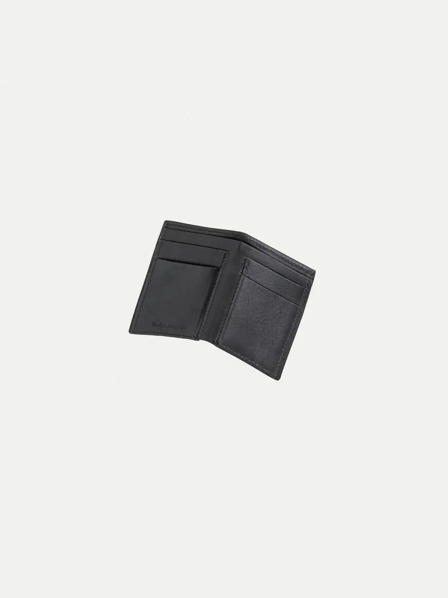 【Nudie Jeans】植鞣馬鞍皮短夾 黑色 皮革原色/Hagdahl Wallet Saddle Leather sold by Blue Beach Denim product image thumbnail 3