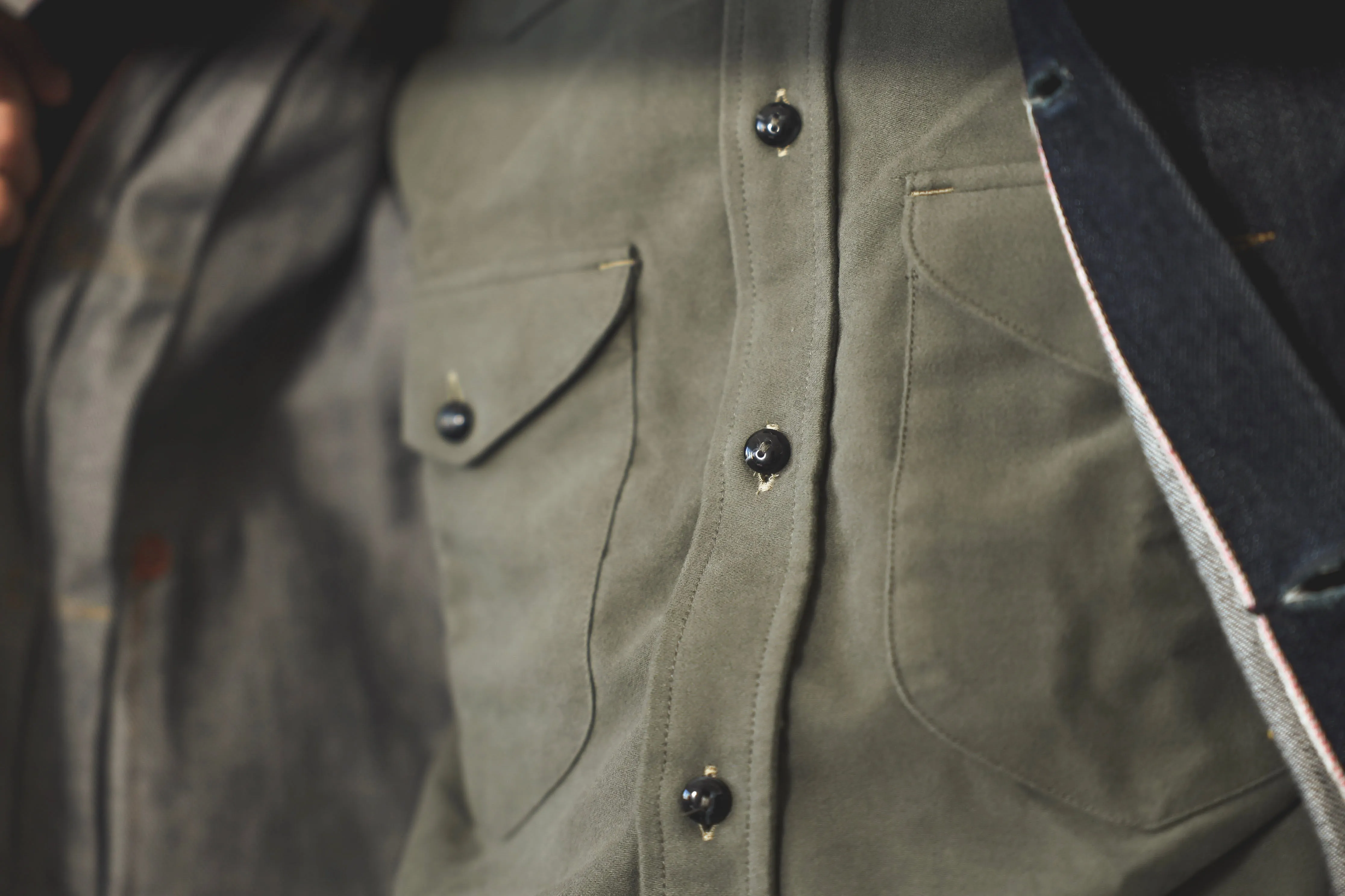 【Indigofera】Manolito Moleskin Shirt / 鼴鼠皮 西部口袋襯衫 sold by Blue Beach Denim product image thumbnail 3