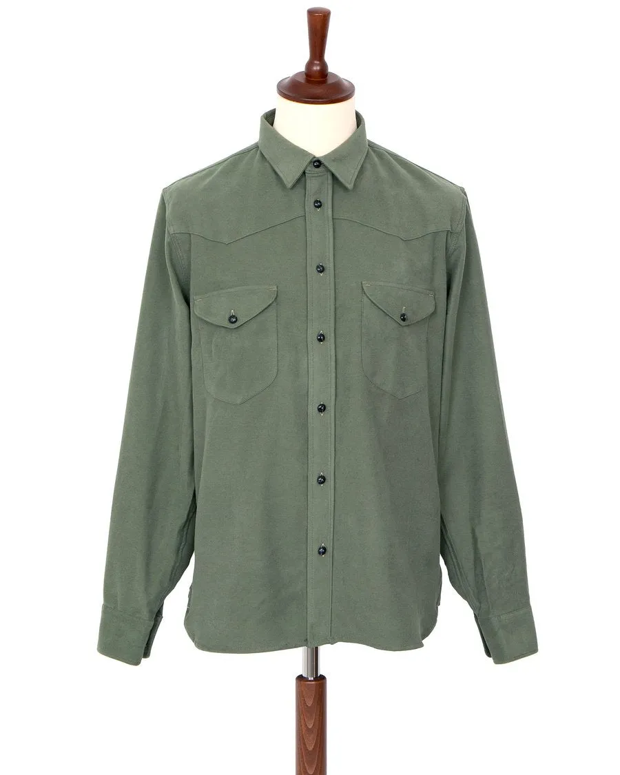 【Indigofera】Manolito Moleskin Shirt / 鼴鼠皮 西部口袋襯衫 sold by Blue Beach Denim