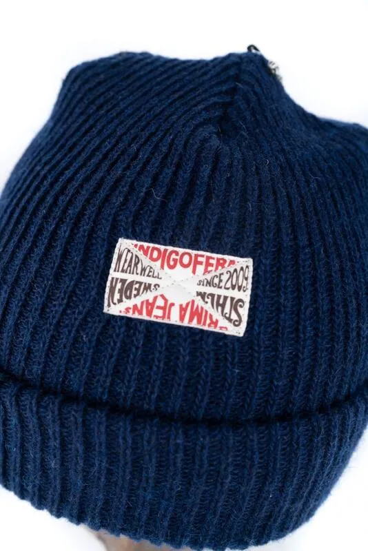 【Indigofera】羊毛混紡毛帽 黑色 海軍藍/Radec Cap sold by Blue Beach Denim