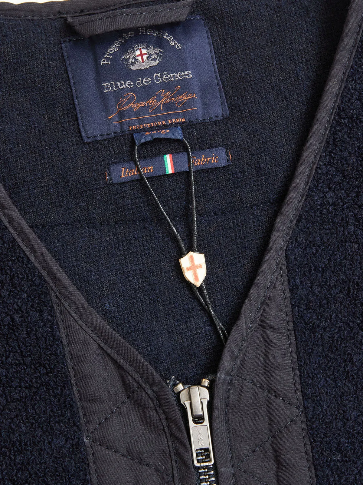 【Blue de Genes】直身剪裁 羊毛背心/Morbido Waistcoat sold by Blue Beach Denim product image thumbnail 3