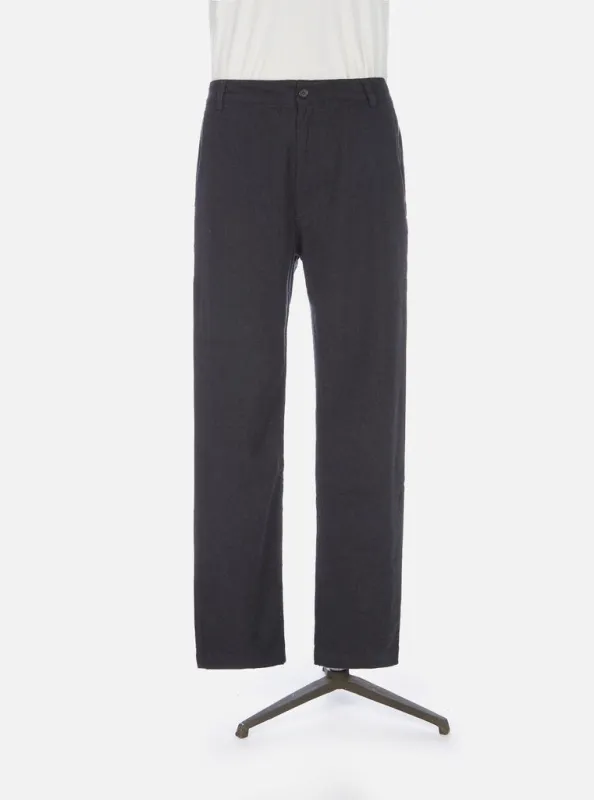 【Universal Works】雙色撚紗 低腰修身直筒斜紋褲 炭灰雙色／Marl Twill Aston Pant sold by Blue Beach Denim