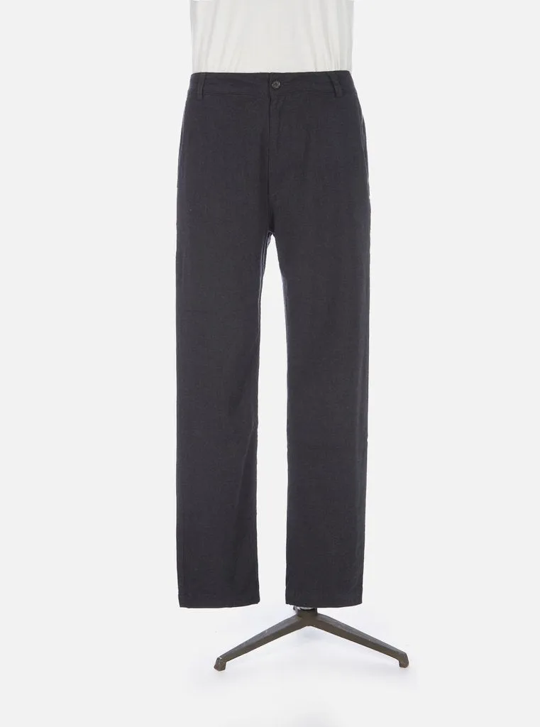 【Universal Works】雙色撚紗 低腰修身直筒斜紋褲 炭灰雙色/Marl Twill Aston Pant sold by Blue Beach Denim