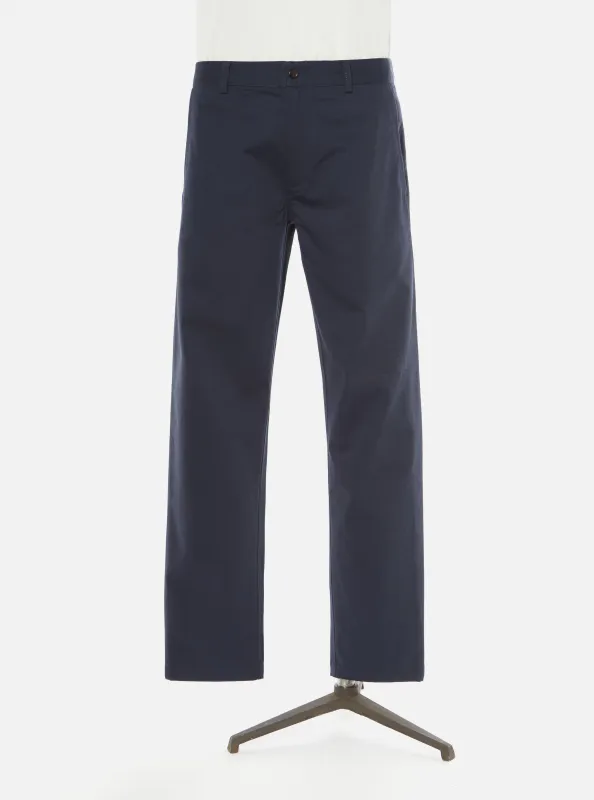 【Universal Works】低腰修身直筒 斜紋工作褲／Navy Twill Aston Pant sold by Blue Beach Denim