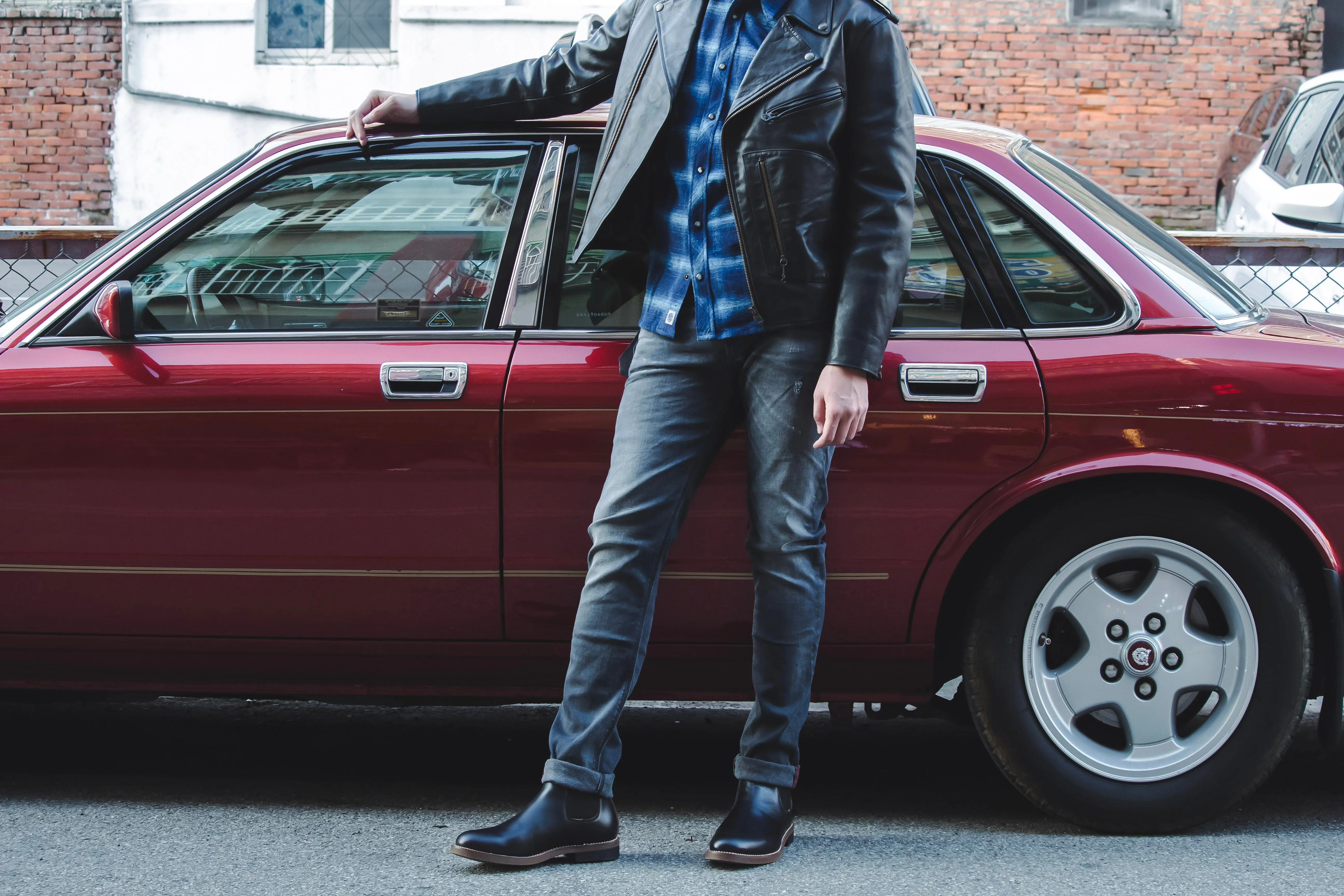 【Shangri-La Heritage】Chiodo Horsehide Leather Jacket 50年代黑茶芯馬皮騎士皮衣 sold by Blue Beach Denim product image thumbnail 3