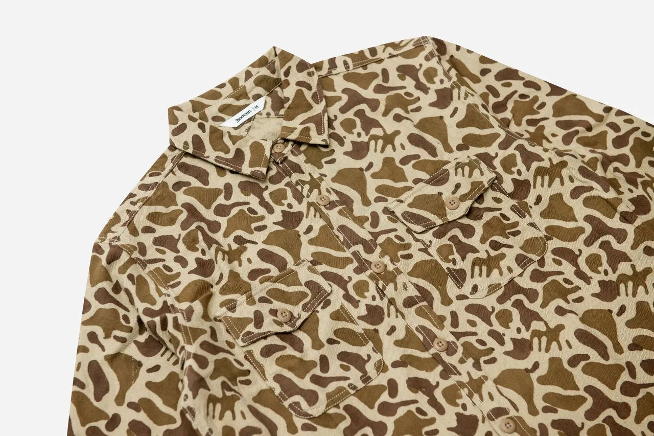 【3sixteen】 Earth Arp Camo CPO Shirt / 印度天然染手印手織迷彩 二戰海軍襯衫 sold by Blue Beach Denim product image thumbnail 2