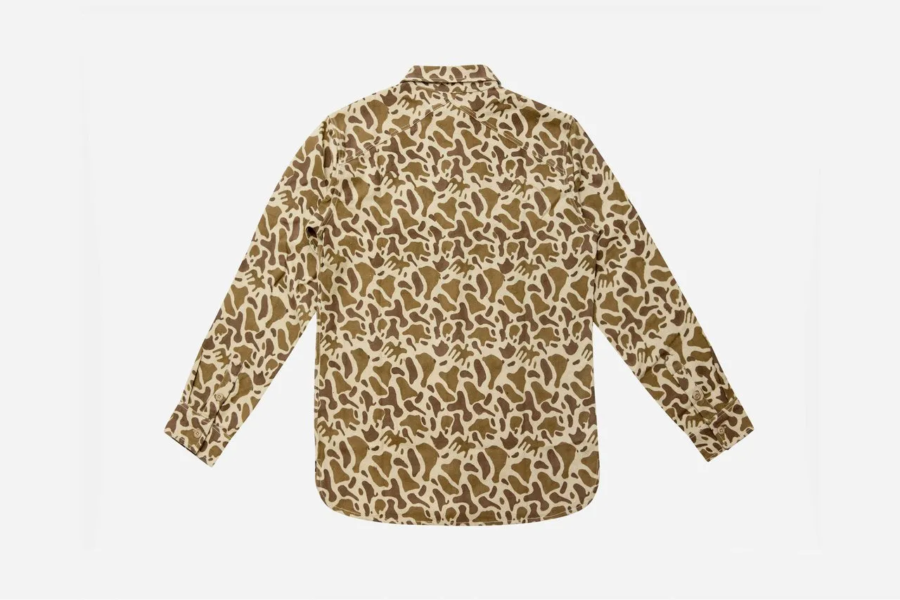 【3sixteen】 Earth Arp Camo CPO Shirt / 印度天然染手印手織迷彩 二戰海軍襯衫 sold by Blue Beach Denim product image thumbnail 4