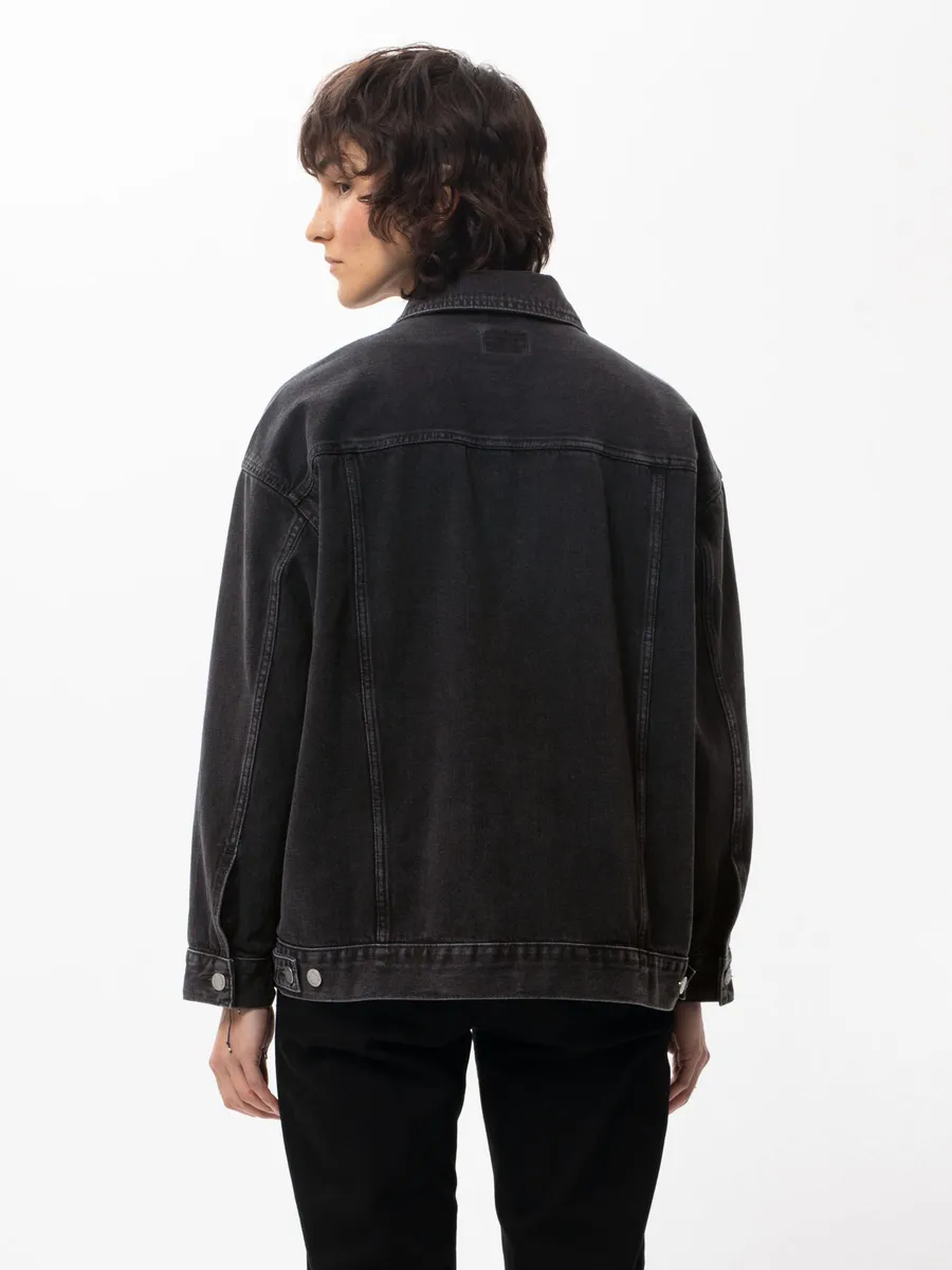 【Nudie Jeans】女版三代落肩水洗外套 Elin Black Trace Denim Jacket sold by Blue Beach Denim product image thumbnail 4