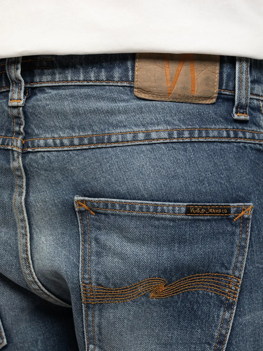 【Nudie Jeans】Grim Tim Worn Sonic 淺藍合身小直筒牛仔褲 sold by Blue Beach Denim product image thumbnail 5