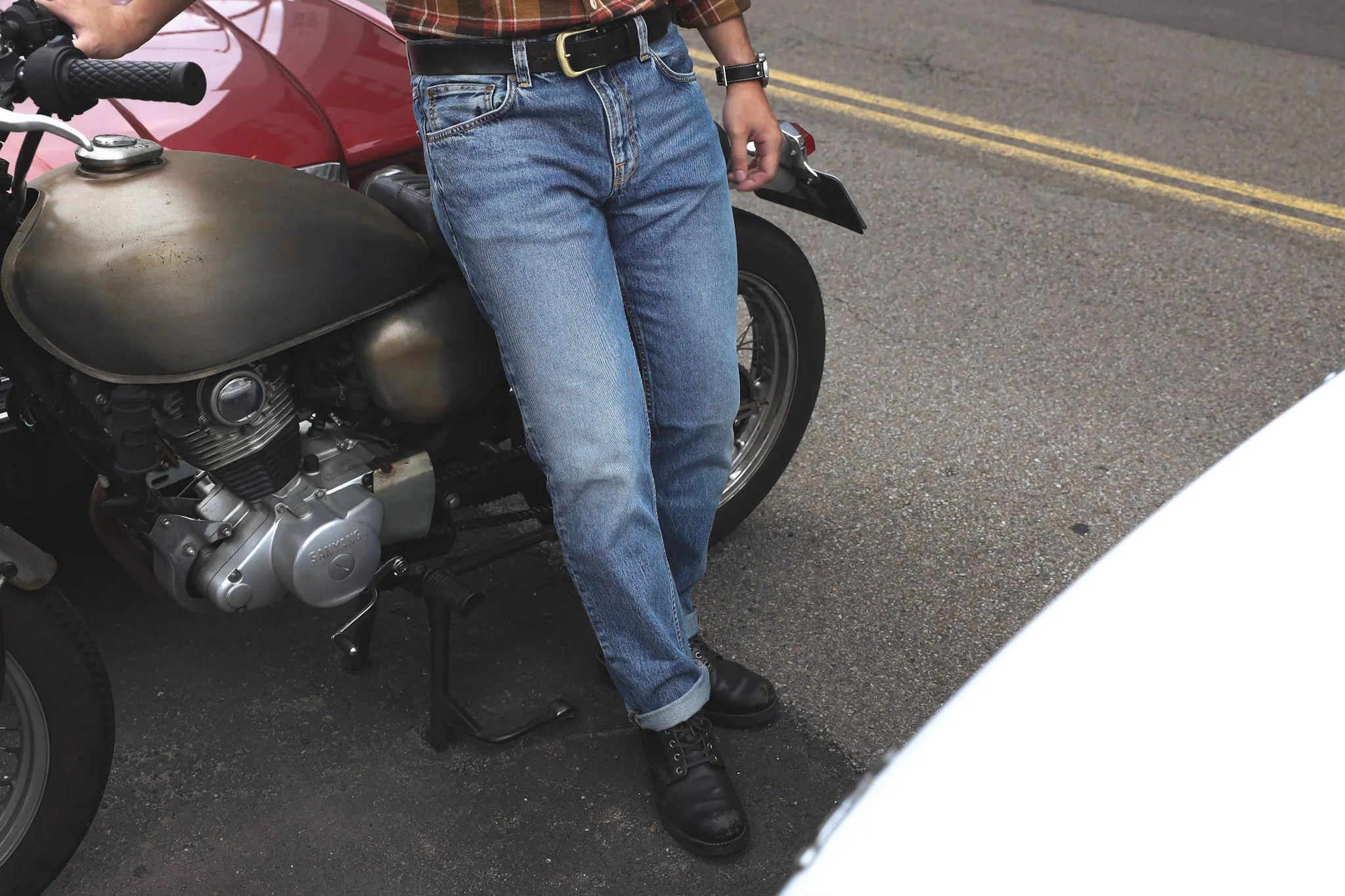 【Nudie Jeans】Gritty Jackson Far Out 12.75oz 復古水洗中腰直筒褲 sold by Blue Beach Denim product image thumbnail 2