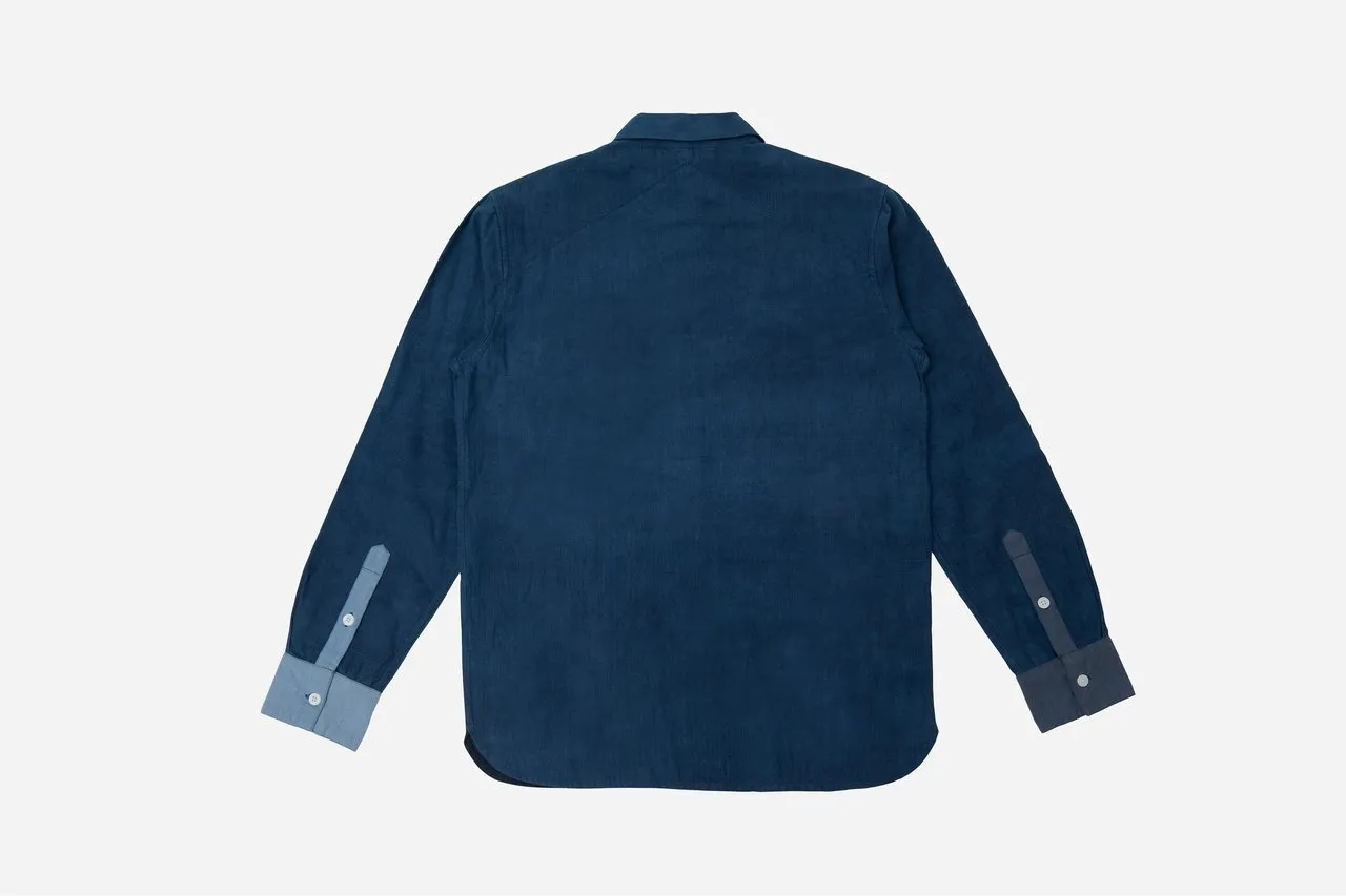 【3sixteen】 藍染手織布 拼接BD襯衫/Patchwork BD Shirt sold by Blue Beach Denim product image thumbnail 3