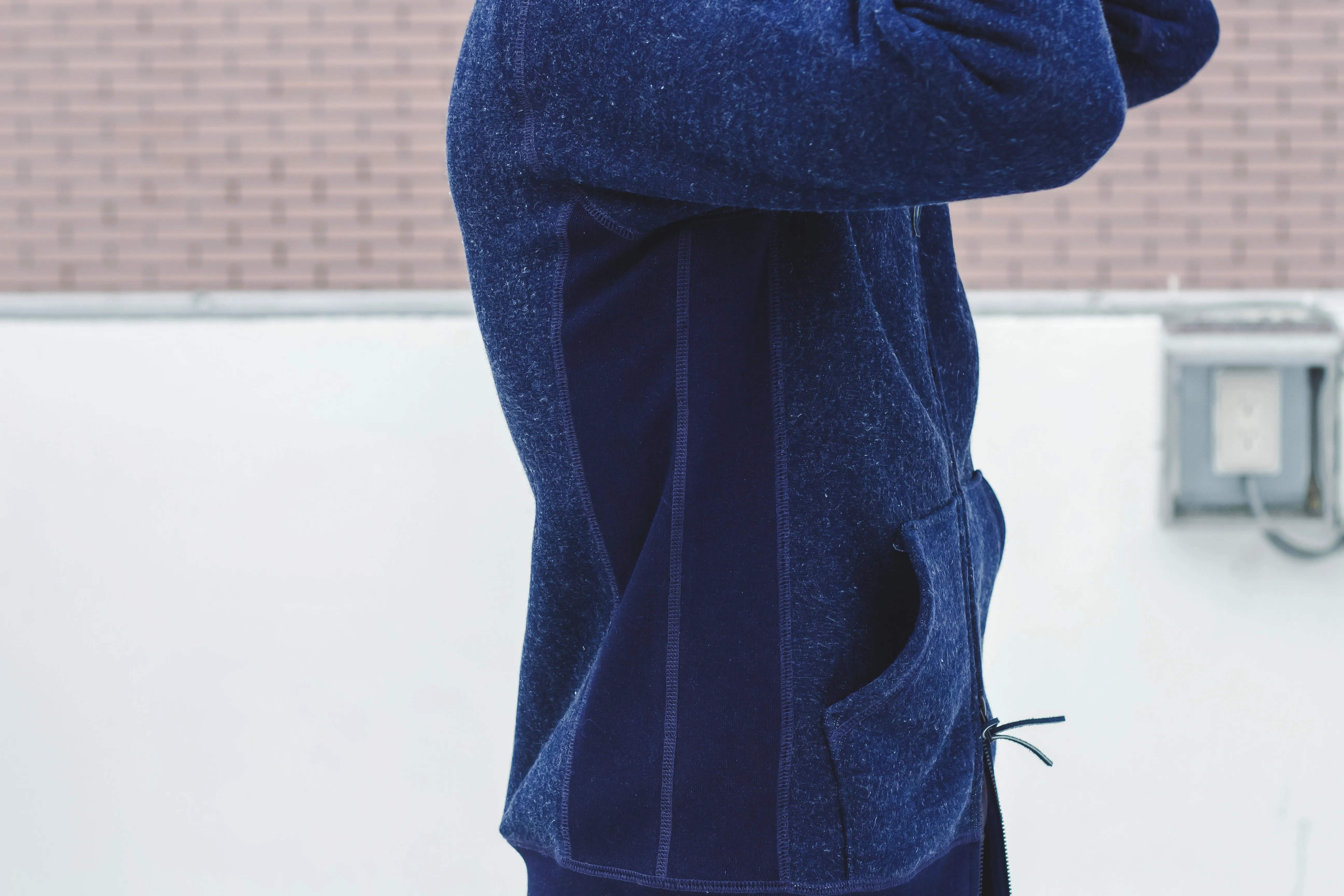 【3sixteen】Heavyweight Zip Hoody 厚磅刷毛拉鍊連帽外套靛藍 sold by Blue Beach Denim product image thumbnail 3