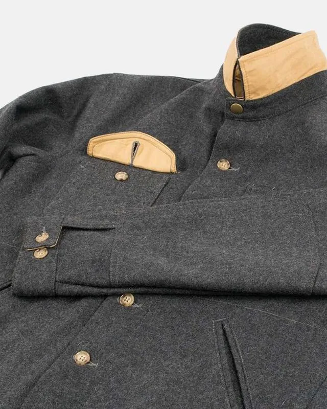【Dehen 1920】Crissman Overshirt Charcoal 英國海軍御用羊毛襯衫外套炭灰 sold by Blue Beach Denim product image thumbnail 3