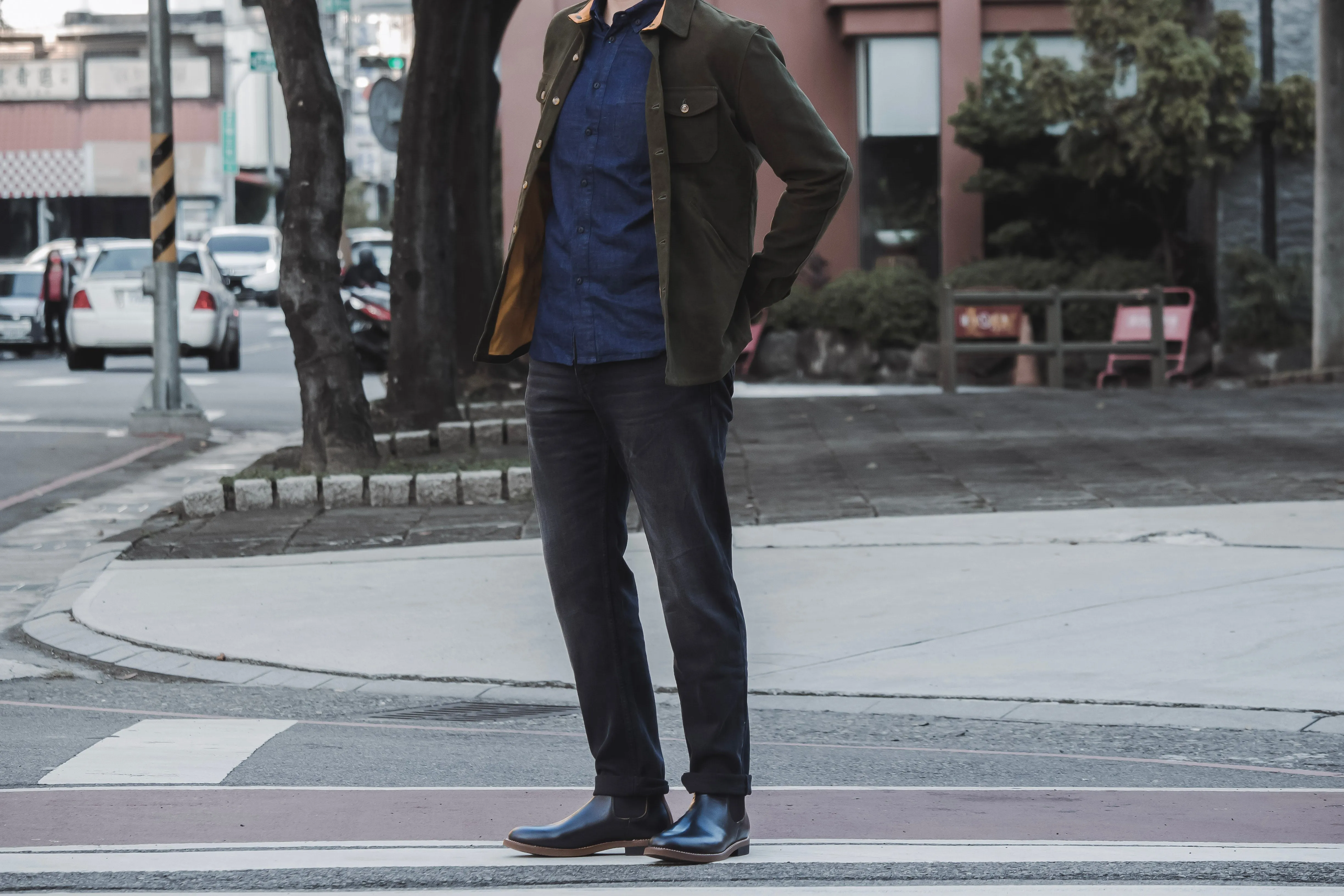 【Dehen 1920】Crissman Moleskin Overshirt Loden 羅登綠鼴鼠皮襯衫外套 sold by Blue Beach Denim product image thumbnail 5