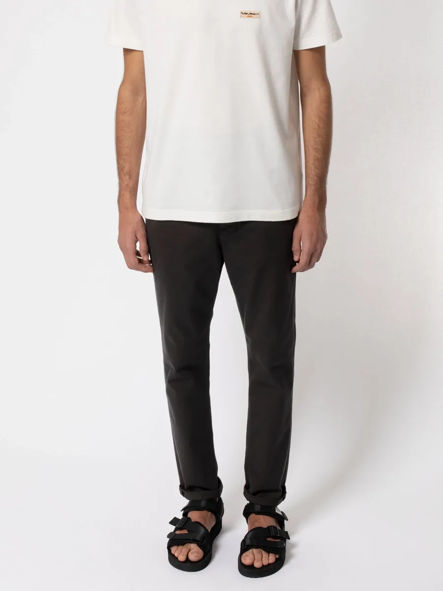 【Nudie Jeans】Easy Alvin Black 修身錐形斜紋彈性黑色休閒褲 sold by Blue Beach Denim product image thumbnail 3