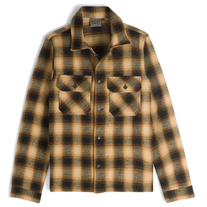 【Naked and Famous】Vintage Flannel Work Shirt Sand ／復古法蘭絨 工作襯衫 金沙色 sold by Blue Beach Denim