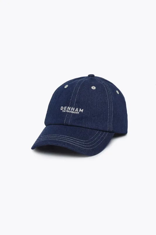 【DENHAM】Scissor Baseball Cap Cotton Twill 藍染斜紋布棒球帽 sold by Blue Beach Denim
