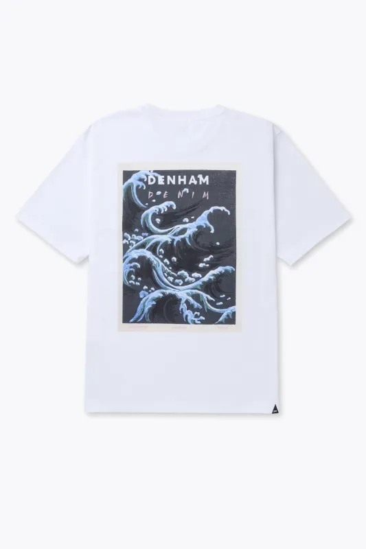 【DENHAM】WAVE POCKET TEE 海浪浮世繪寬鬆版圖Tee sold by Blue Beach Denim