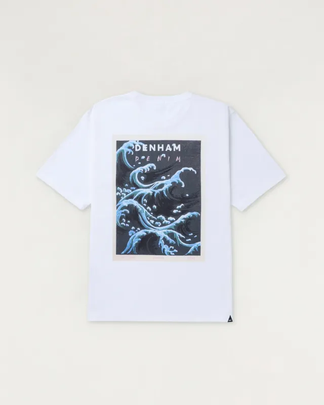 【DENHAM】WAVE TEE 海浪浮世繪重磅寬鬆版圖Tee sold by Blue Beach Denim