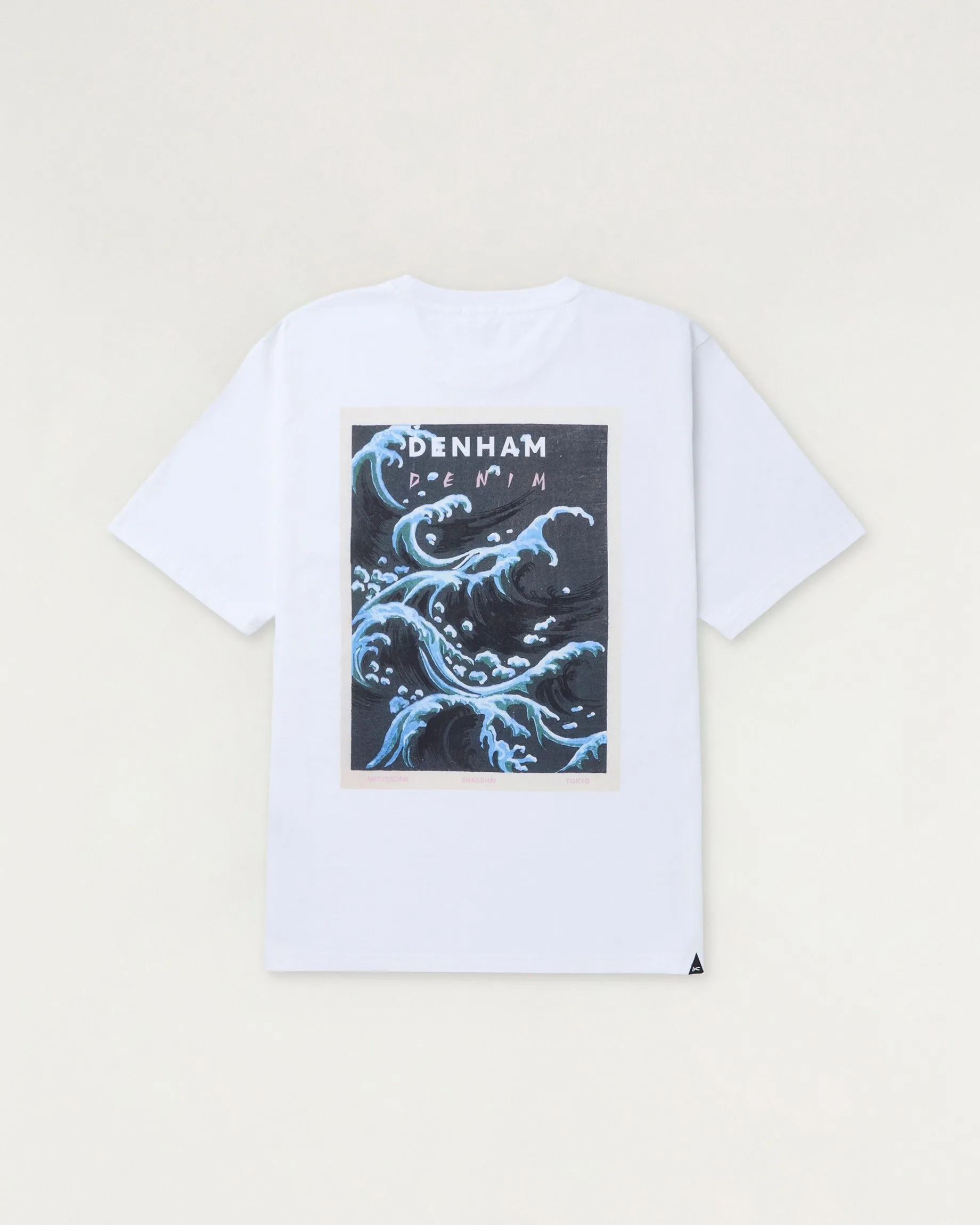 【DENHAM】WAVE TEE 海浪浮世繪重磅寬鬆版圖Tee sold by Blue Beach Denim