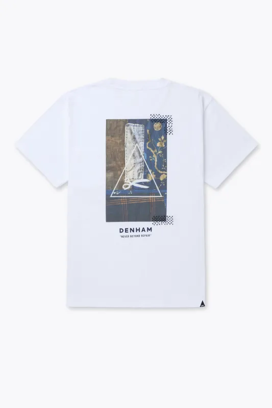 【DENHAM】GRAPHIC TEE JERSEY SLUB BORO圖騰印花圖Tee sold by Blue Beach Denim
