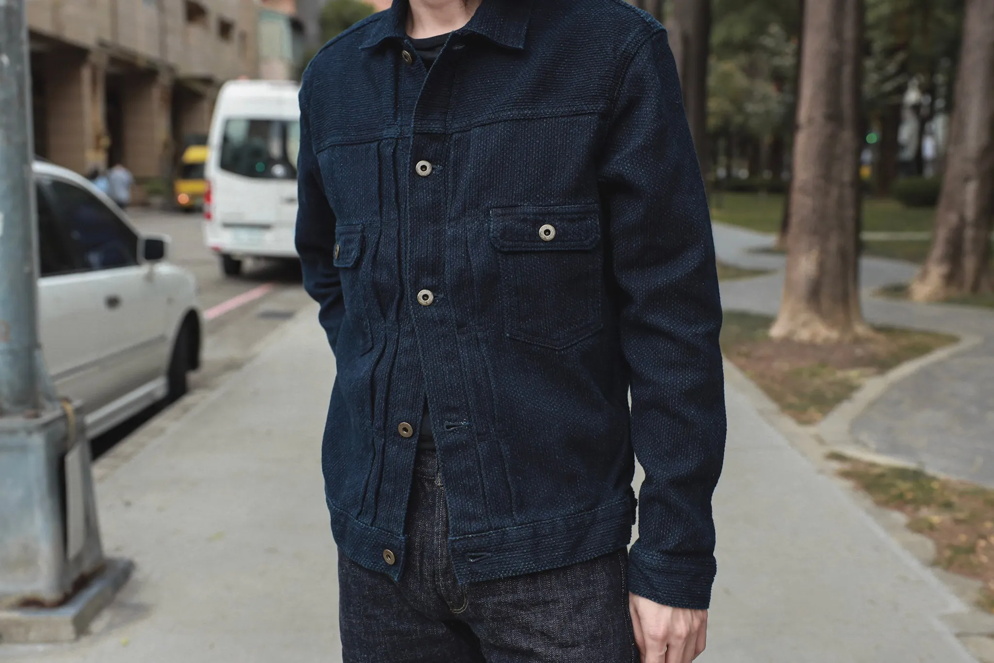 【Japan Blue Jeans】Sashiko Type 2 Jacket 靛藍染刺子二代牛仔外套 sold by Blue Beach Denim product image thumbnail 2