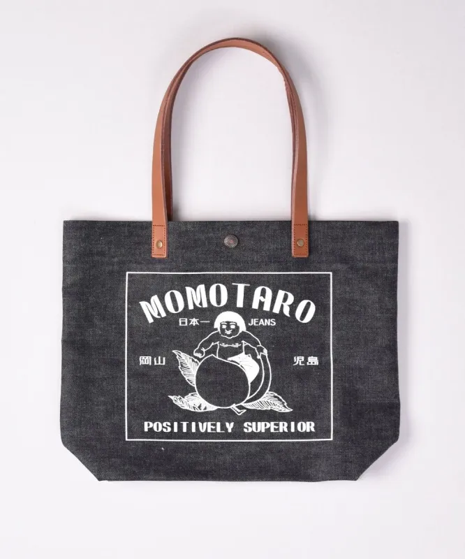 【MOMOTARO】B-36 Indigo Denim Tote Bag 丹寧托特包靛藍色 sold by Blue Beach Denim