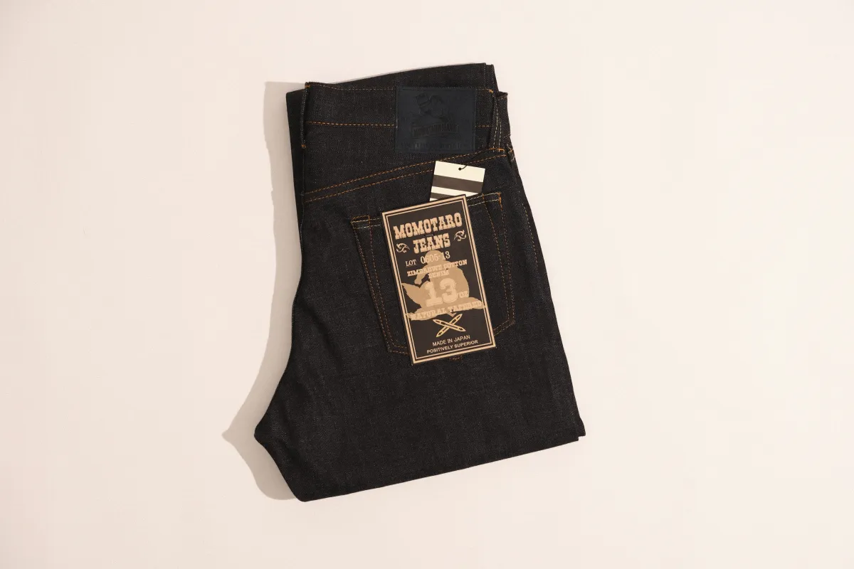【MOMOTARO】0605V-13 13oz Natural Tapered 桃太郎辛巴威棉直筒微錐形牛仔褲 sold by Blue Beach Denim