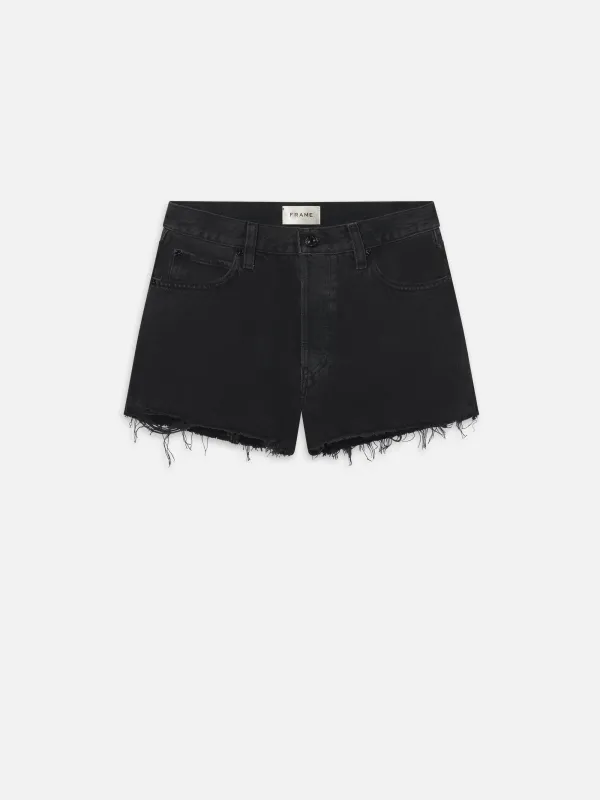 【FRAME】The Dare Short in Forbidden 女款黑石洗牛仔短褲 sold by Blue Beach Denim