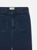 【FRAME】Le Slim Palazzo Modernist Pocket in Loner 夏日深藍口袋直筒微闊腿牛仔褲 sold by Blue Beach Denim
