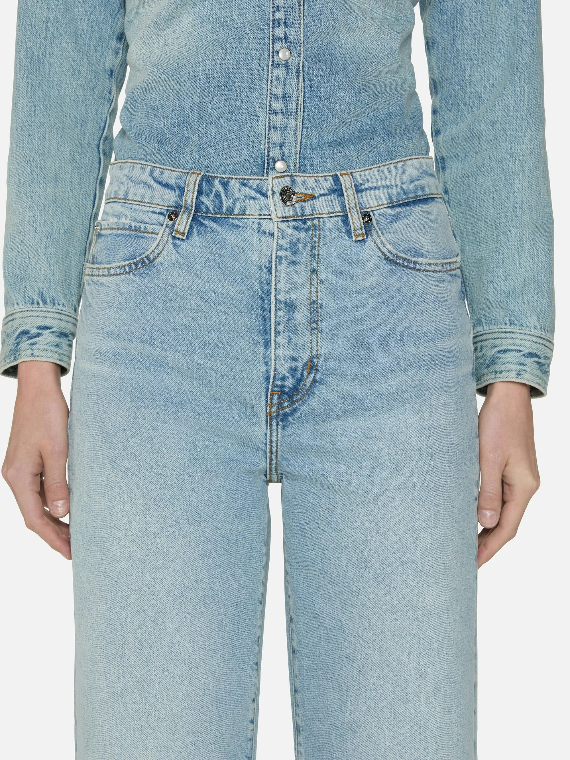 【FRAME】The Wide in Dolly 夏日淺藍水洗寬直筒牛仔褲 sold by Blue Beach Denim product image thumbnail 5