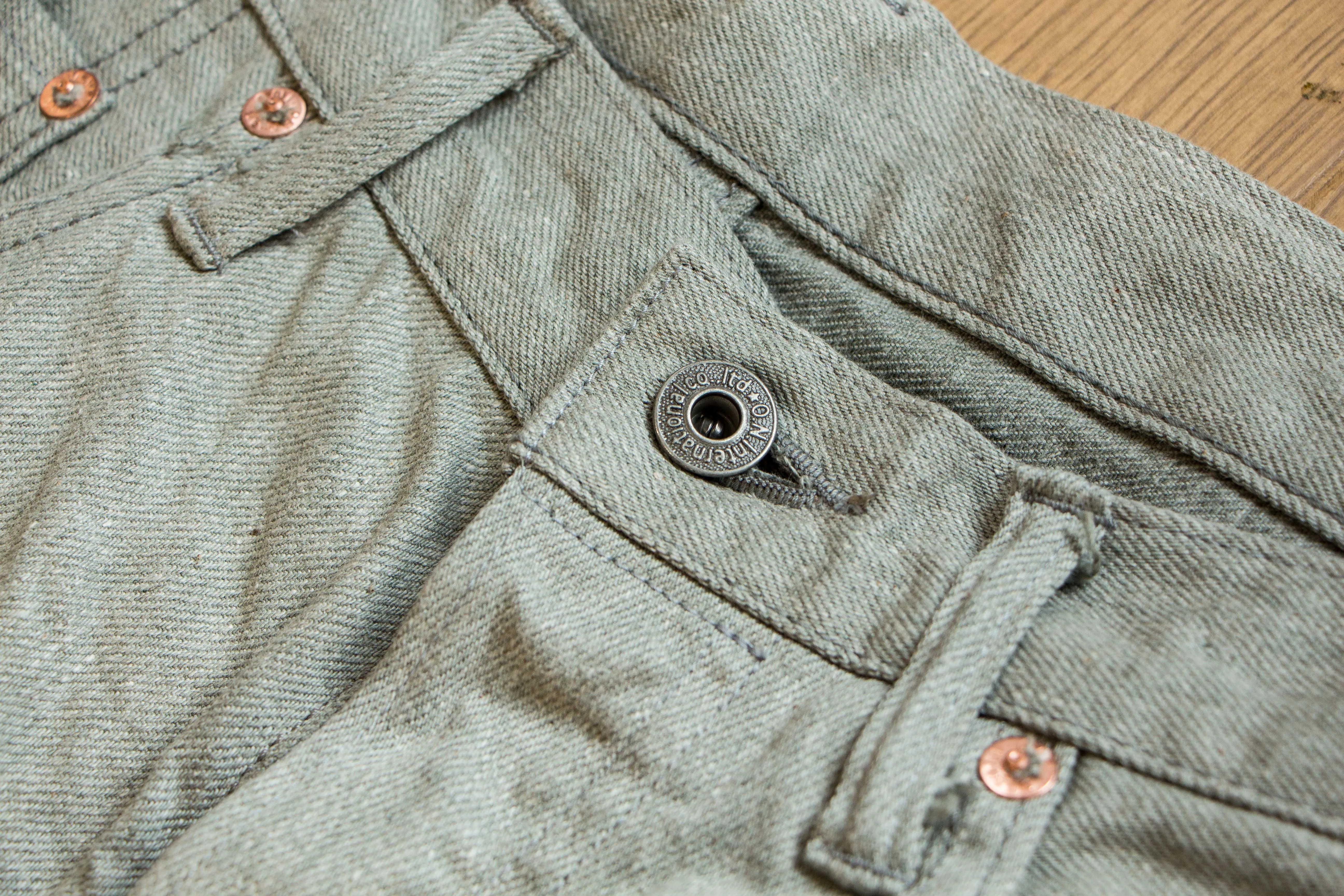 【ONI DENIM】246-Moku Mixed Gray Denim 11oz 雲煙灰修身直筒牛仔褲 sold by Blue Beach Denim product image thumbnail 5