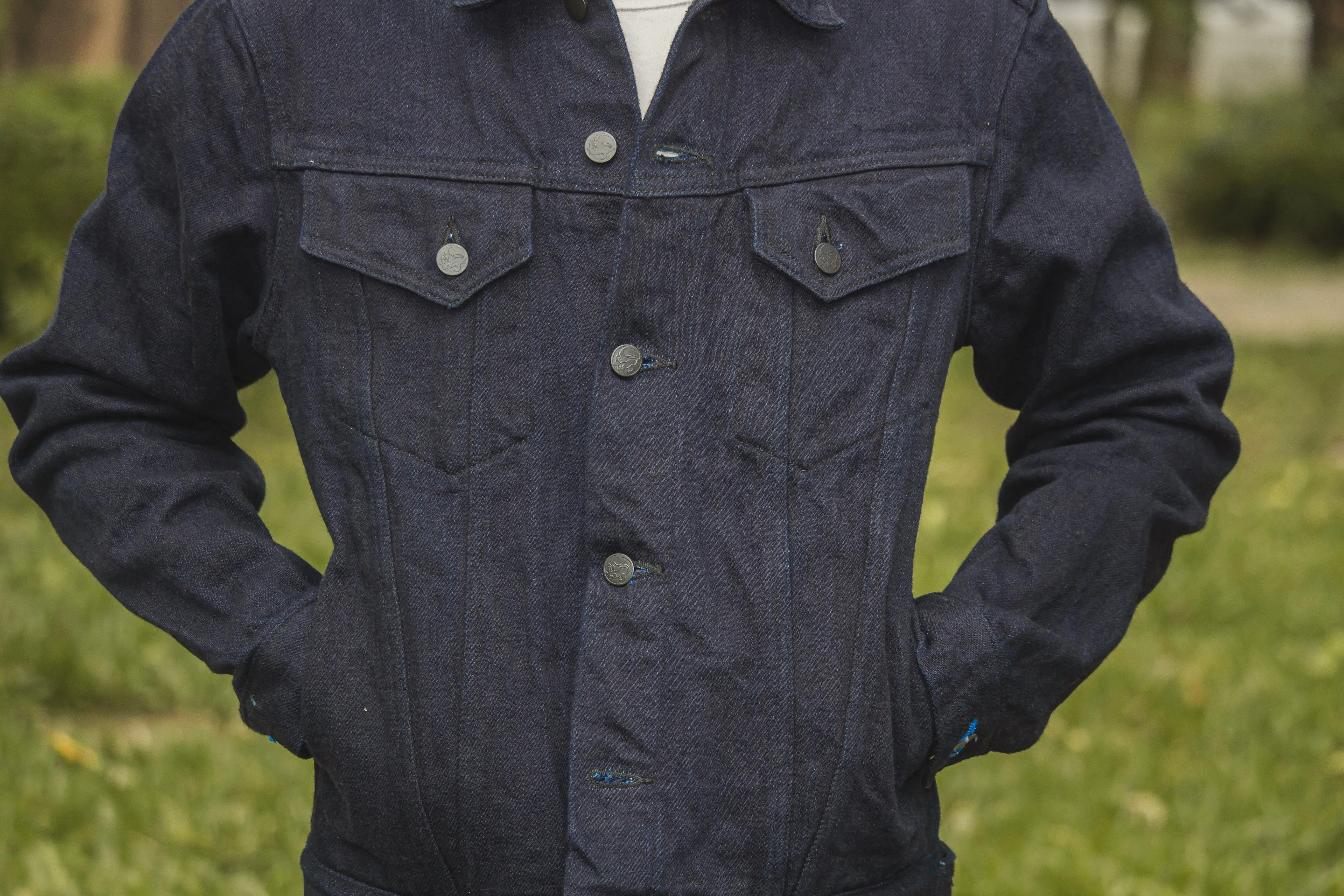 【TANUKI】"靜寂" 復古三代牛仔外套/19oz Sizima Type 3 Denim Jacket sold by Blue Beach Denim product image thumbnail 3