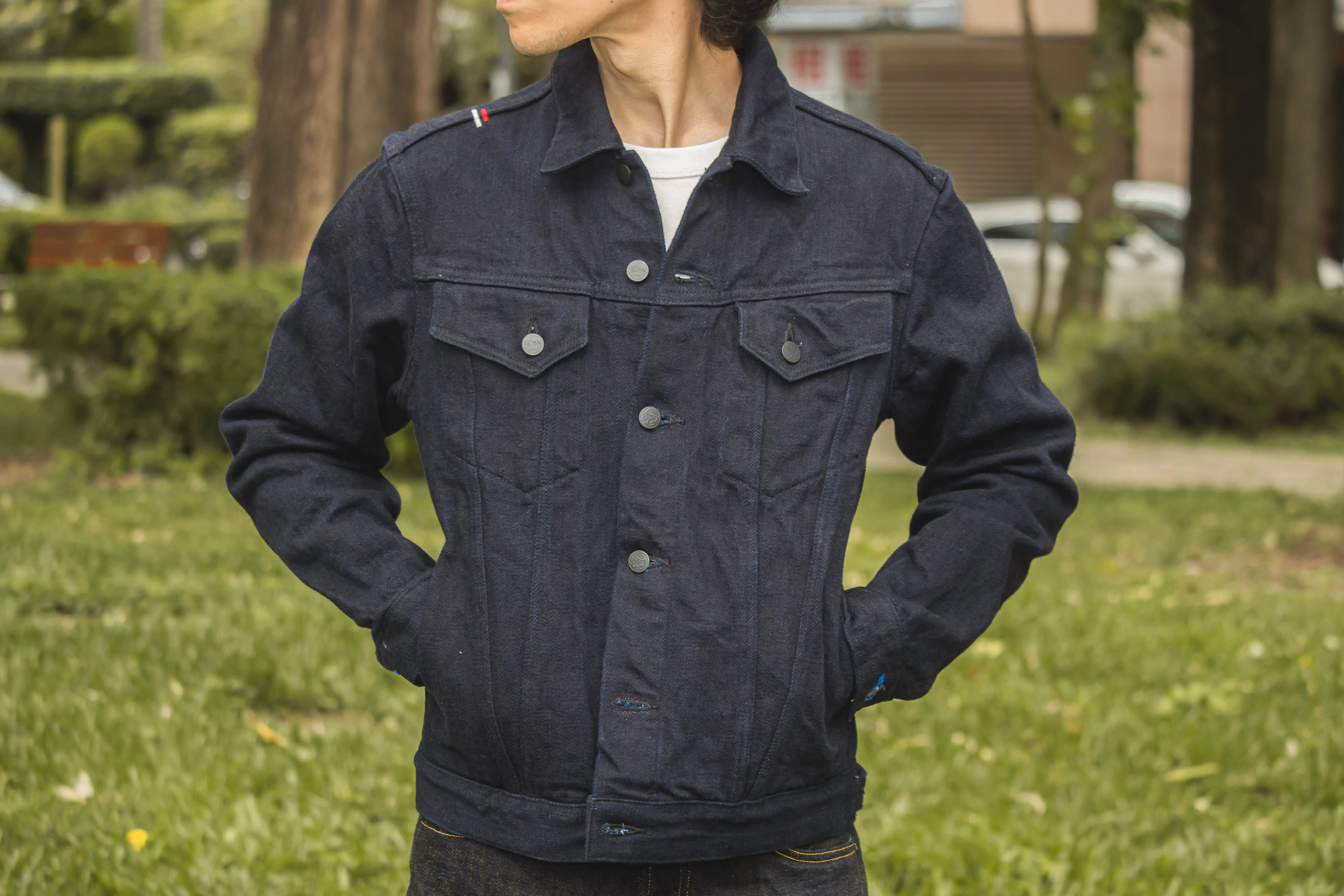 【TANUKI】"靜寂" 復古三代牛仔外套/19oz Sizima Type 3 Denim Jacket sold by Blue Beach Denim product image thumbnail 2