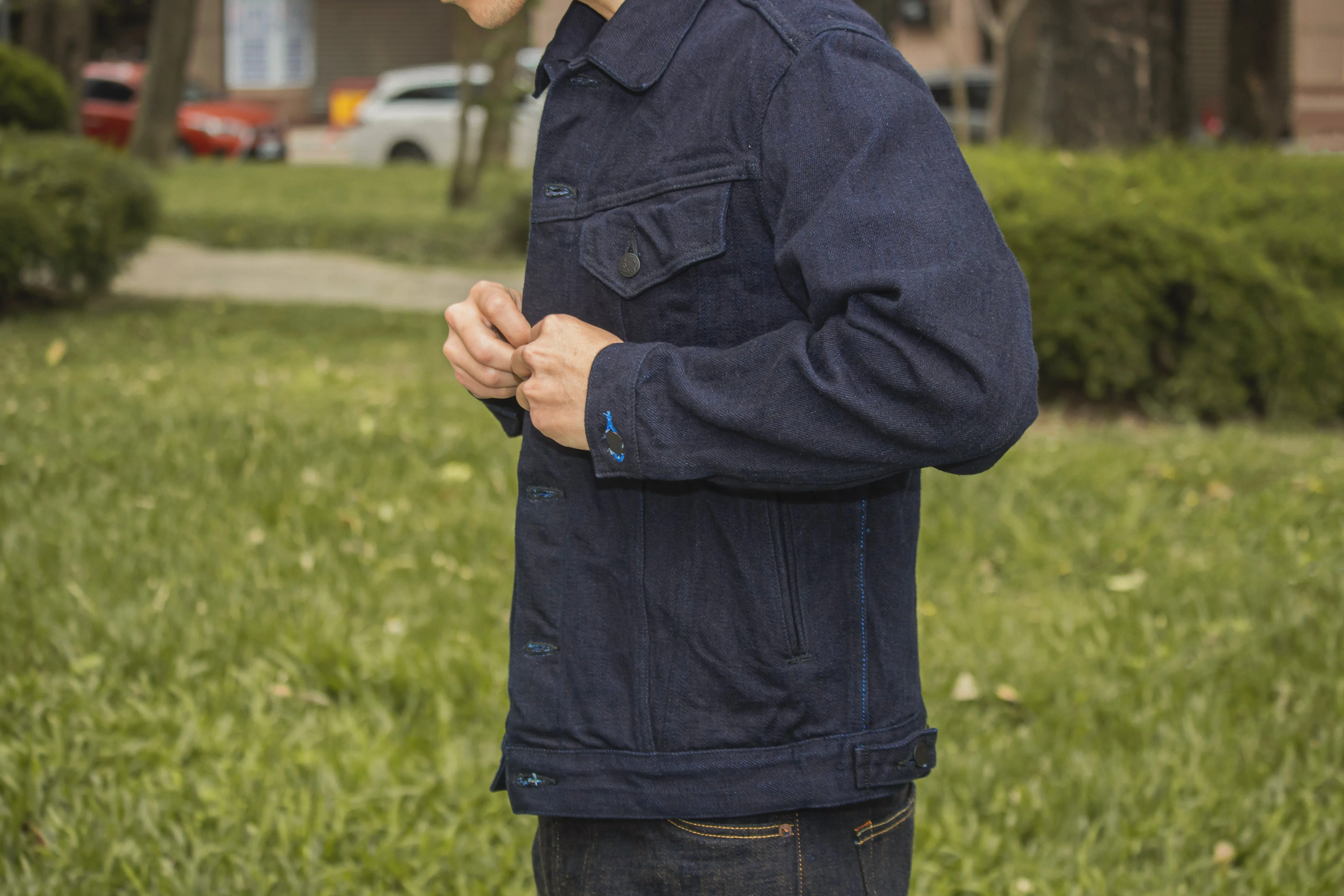 【TANUKI】"靜寂" 復古三代牛仔外套/19oz Sizima Type 3 Denim Jacket sold by Blue Beach Denim product image thumbnail 4