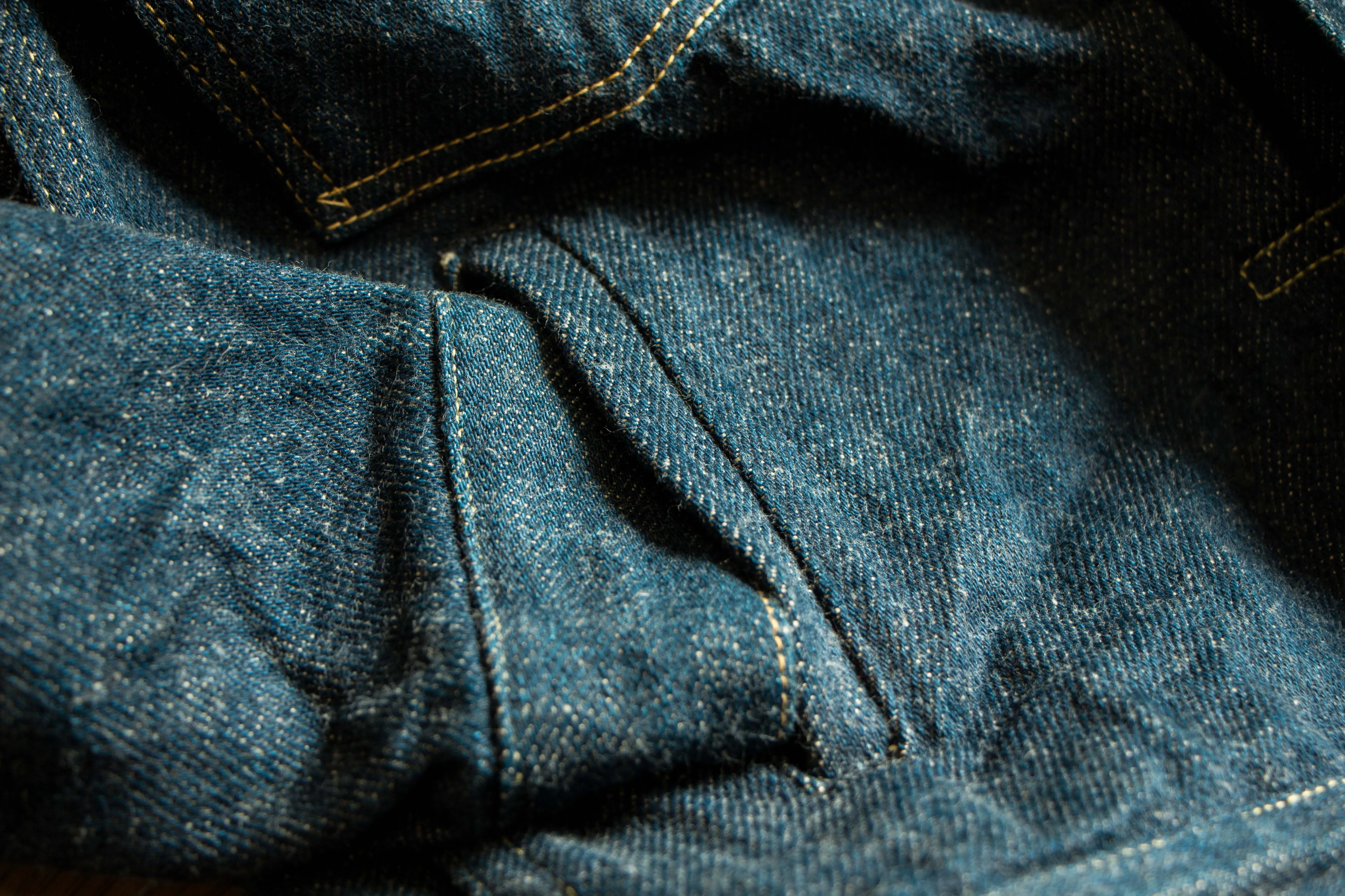 【ONI DENIM】02516P-ZR-BEG Secret Denim Beige Weft 20oz 鬼秘二代牛仔外套 sold by Blue Beach Denim product image thumbnail 5
