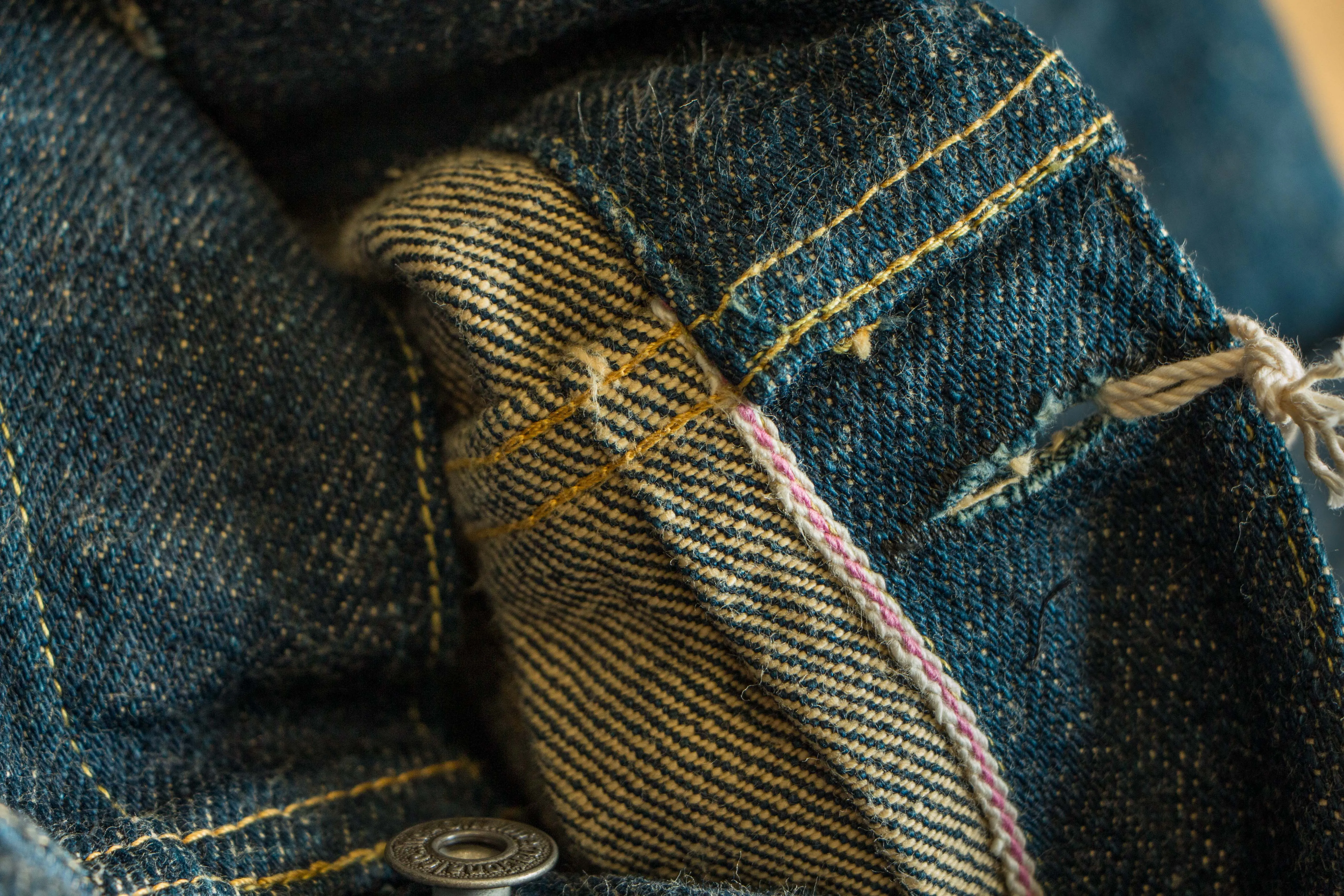 【ONI DENIM】02516P-ZR-BEG Secret Denim Beige Weft 20oz 鬼秘二代牛仔外套 sold by Blue Beach Denim product image thumbnail 4