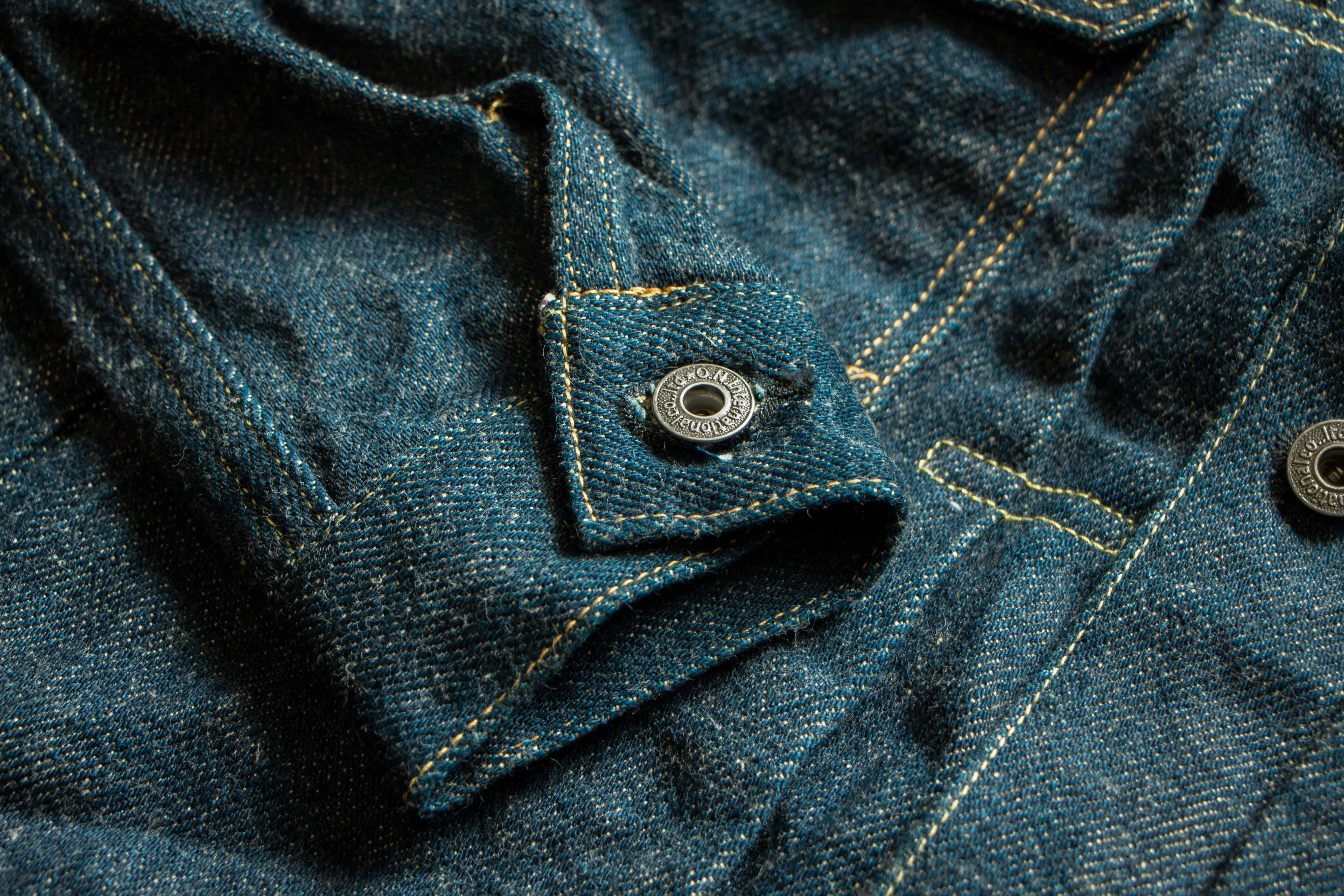 【ONI DENIM】02516P-ZR-BEG Secret Denim Beige Weft 20oz 鬼秘二代牛仔外套 sold by Blue Beach Denim product image thumbnail 3