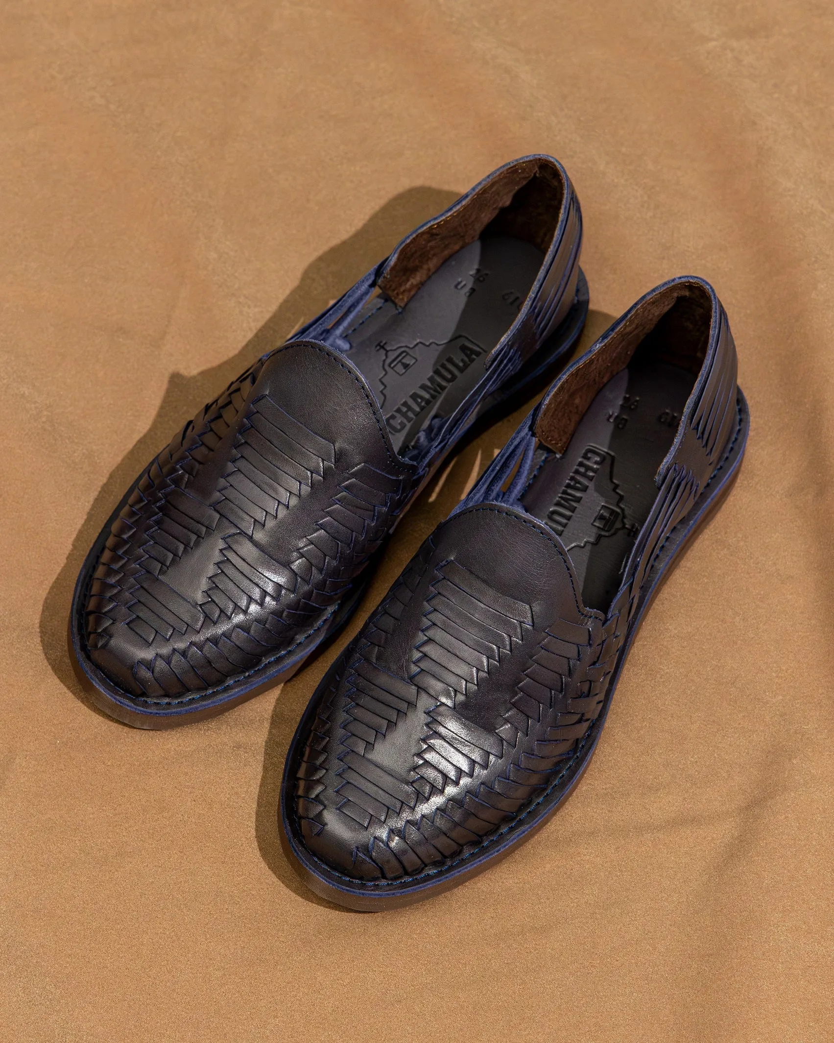 【CHAMULA】Cancun Navy Sandals 海藍墨西哥手工編織涼鞋 sold by Blue Beach Denim