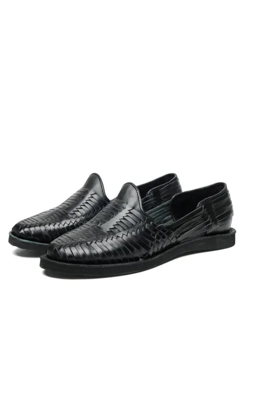 【CHAMULA】Cancun Black Sandals 黑色墨西哥手工編織涼鞋 sold by Blue Beach Denim