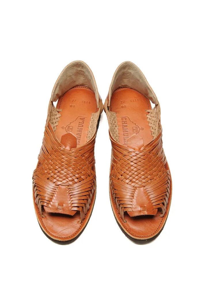 【CHAMULA】GDL Red Brown Sandals 紅棕色墨西哥手工編織露趾涼鞋 sold by Blue Beach Denim product image thumbnail 2
