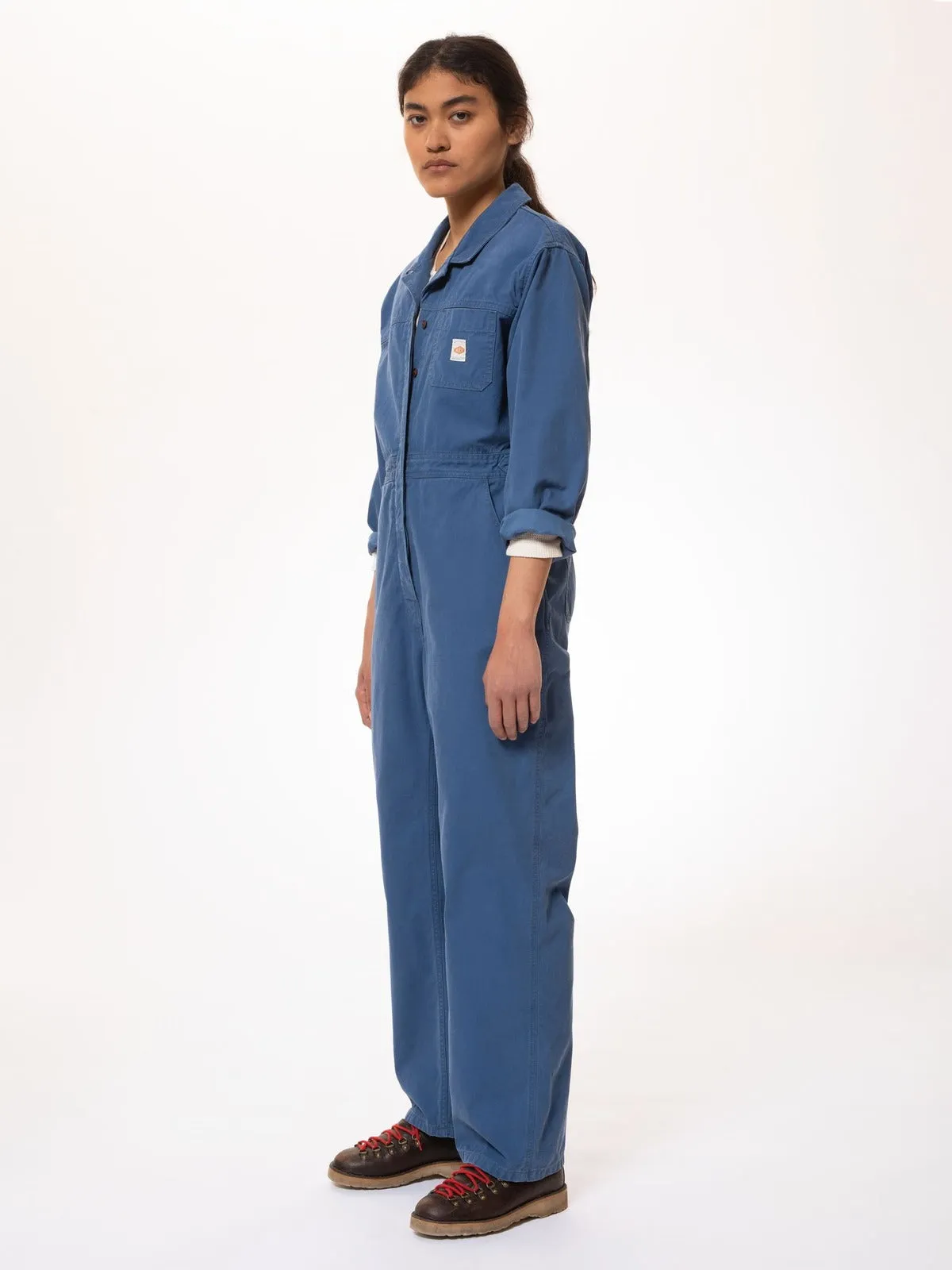 【Nudie Jeans】Freya Boiler Suit French Twill/洗舊斜紋布 法式寬鬆連身工作服 sold by Blue Beach Denim product image thumbnail 4