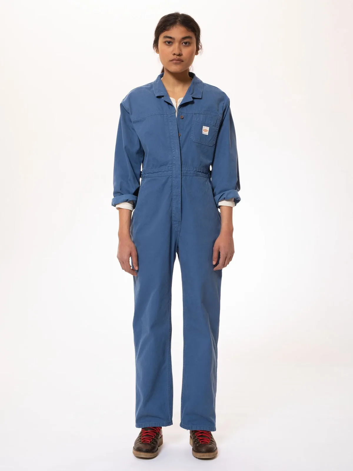 【Nudie Jeans】Freya Boiler Suit French Twill/洗舊斜紋布 法式寬鬆連身工作服 sold by Blue Beach Denim product image thumbnail 2