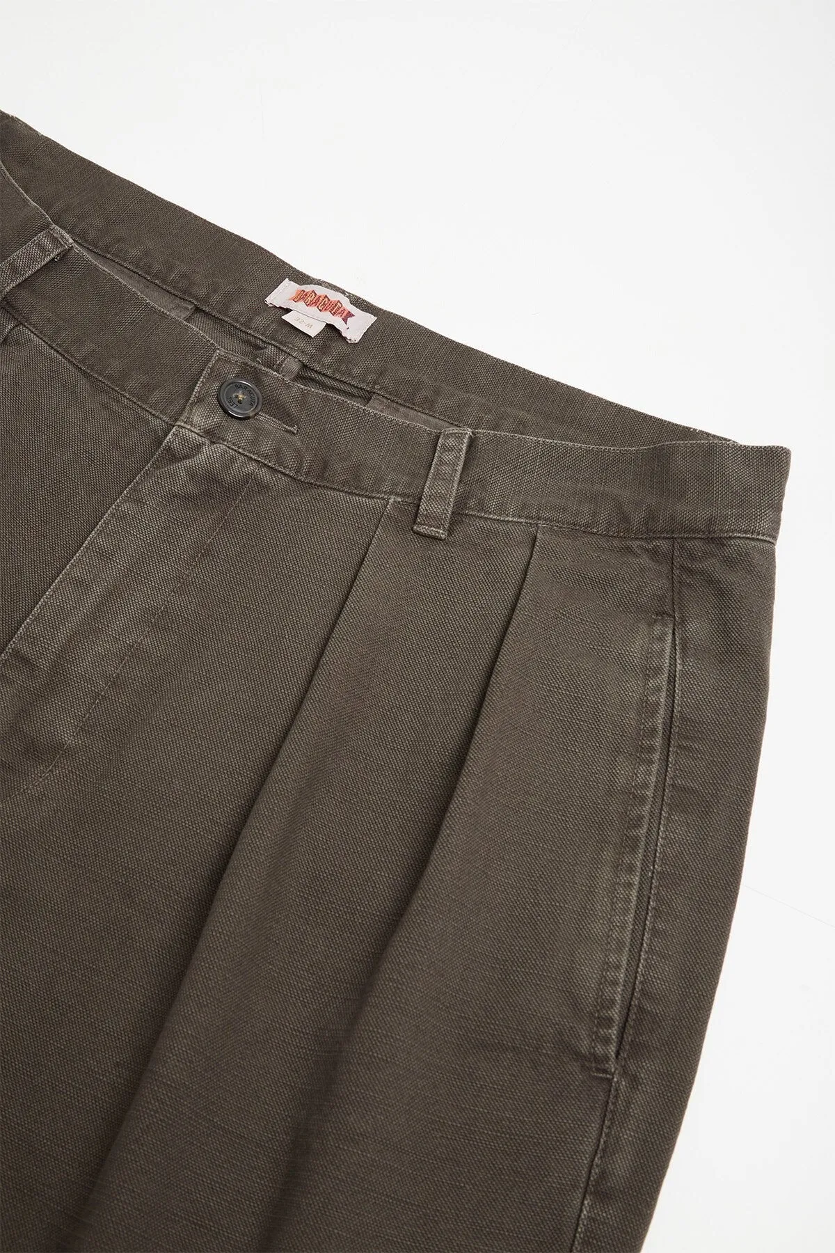 【Baracuta】Canvas Garment Dyed Shorts Faded Black 顏料染帆布短褲褪黑色 sold by Blue Beach Denim product image thumbnail 5